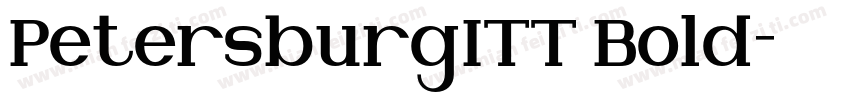 PetersburgITT Bold字体转换